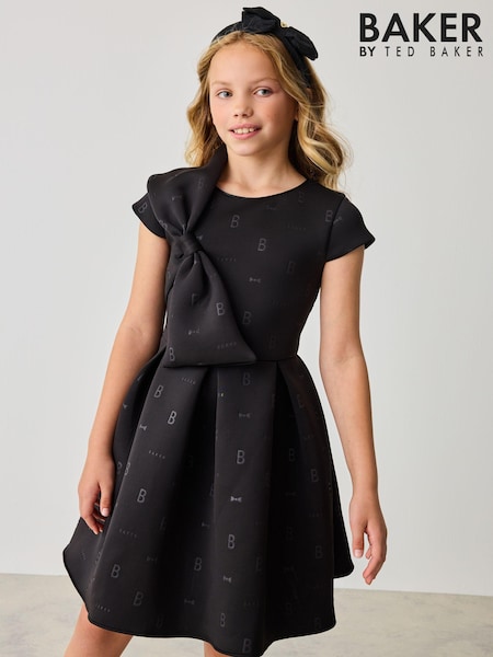 أسود - Baker By Ted Baker Bow Scuba Dress (567878) | ‏22 ر.ع.‏ - ‏26 ر.ع.‏
