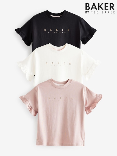 Marrón topo - Baker by Ted Baker 100% Cotton T-Shirts 3 Pack (567879) | 42 € - 50 €