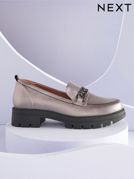 Pewter Forever Comfort With Motionflex Chunky Loafers (568143) | €22