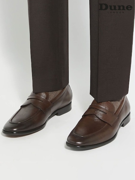 Brown - Regular Dune London Salford Loafers