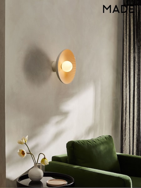 MADE.COM White Eliya Wall Light (569305) | €162