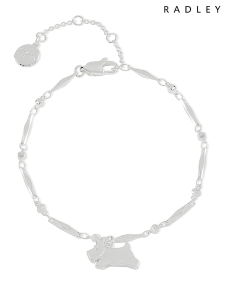 Radley Ladies Silver Tone Cranwell Close Jumping Dog Charm Bracelet (569328) | €46