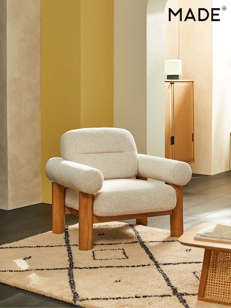 MADE.COM Pax Boucle Off White Maxton Chair (569495) | €694