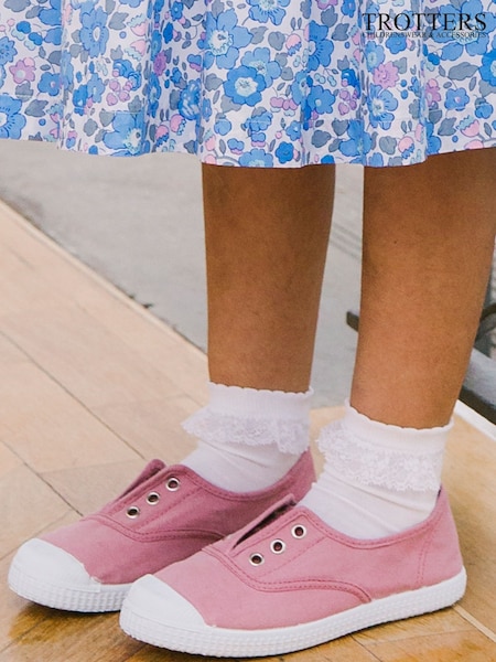 Vaaleanpunainen - Trotters London Plum Canvas Pumps (569791) | €50 - €60