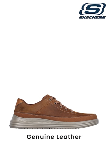 Skechers Brown Mens Proven Aldeno Trainers (569983) | AED259