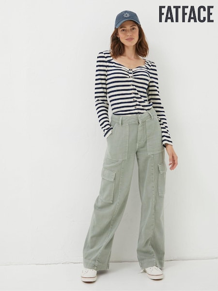 FatFace Green Belted Cargo Trousers (570206) | €22