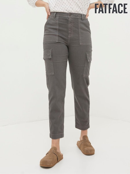 Gri - FatFace Cargo Chino Trousers (570314) | 196 LEI