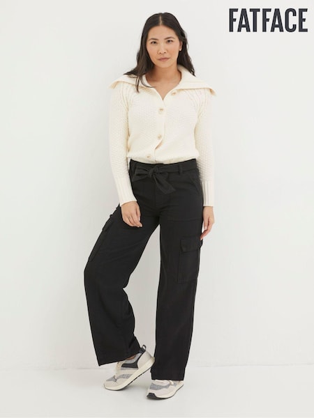 FatFace Black Bodi Belted Cargo Trousers (570391) | €45