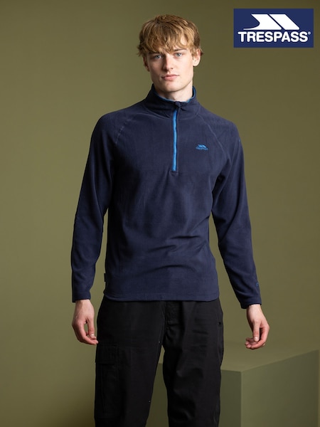 Синий - Trespass Quarter Zip Blackford Micro Fleece (570909) | €20