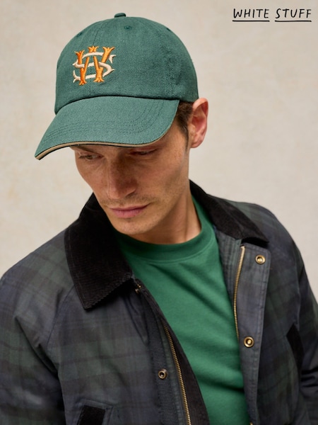 Verde - Regular White Stuff Embroidered Cap