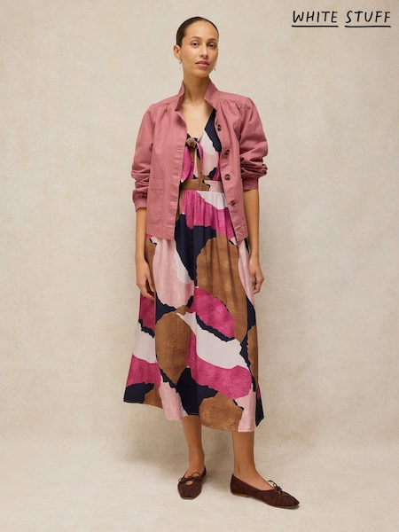 Pink - White Stuff Maisie Knot Dress