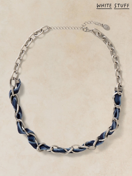 Blå - White Stuff Maisie Velvet Link Halsband