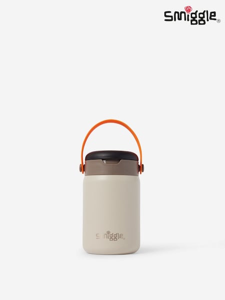Black - Smiggle Smiggler Large Food Flask Lunch Bag