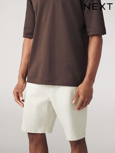 Ecru Garment Dye Denim Shorts (571695) | €12