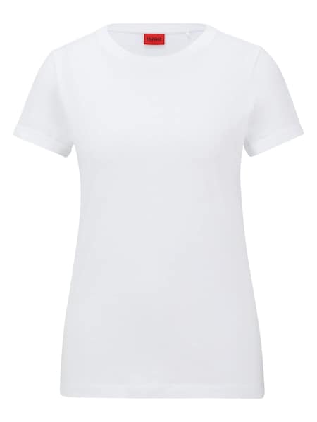 Alb - HUGO HUGO 100% Bumbac Clasic Uniu Negru Tricou (571814) | 188 LEI