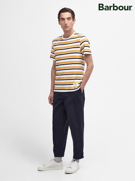 Barbour® Navy Tapered Fit Grindle Twill Utility Trousers (571892) | €54