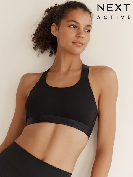 Schwarz - Active Sports Low Impact Ultimate Comfort Crop Top (571952) | 15 €