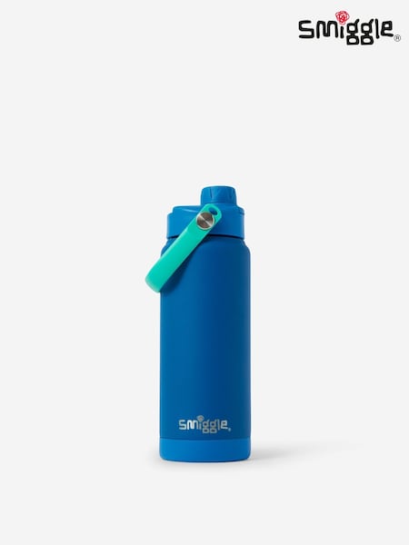 Blue - Smiggle Discover Squiggle Stainless Steel Insulated Drink Bottle 720ml