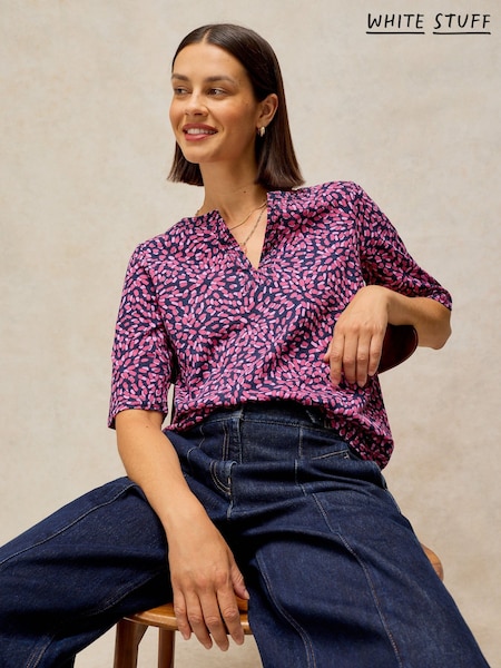 Rosa - White Stuff Weaver Notch Neck T-shirt