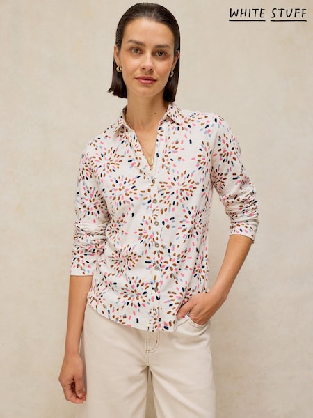 White - White Stuff Annie Jersey Shirt
