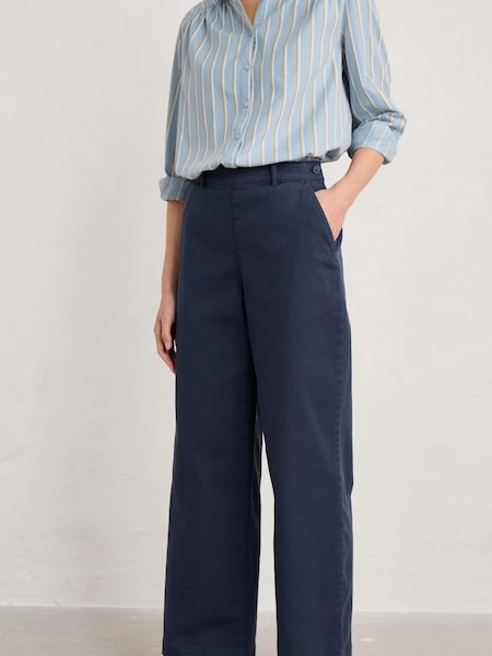 Albastru - Pantaloni hannafore Seasalt Cornwall Hannafore View (572244) | 345 LEI