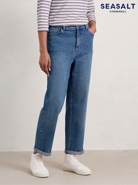 Seasalt Cornwall Blue Trenow Cove Straight Leg Jeans (572247) | €46