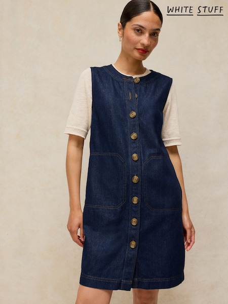 Blue - White Stuff Millie Denim Shift Dress