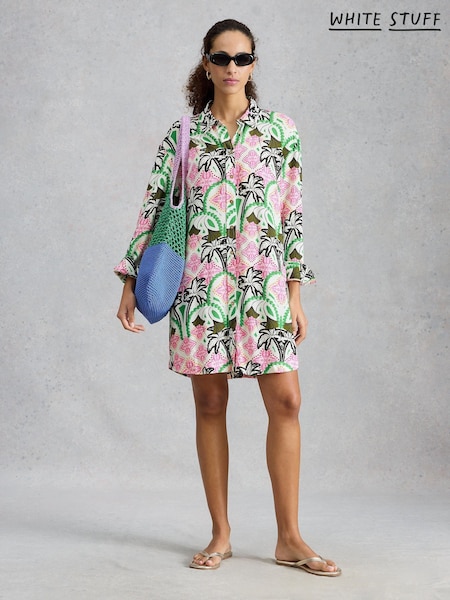 White - White Stuff Suzie Beach Shirt Dress