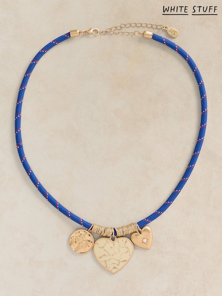 Blue - White Stuff Cate Cord Necklace