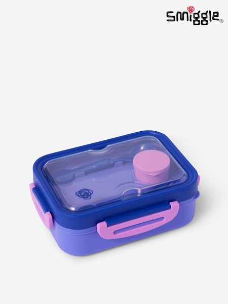 Purple - Smiggle Discover Stainless Steel Clip Bento Lunchbox