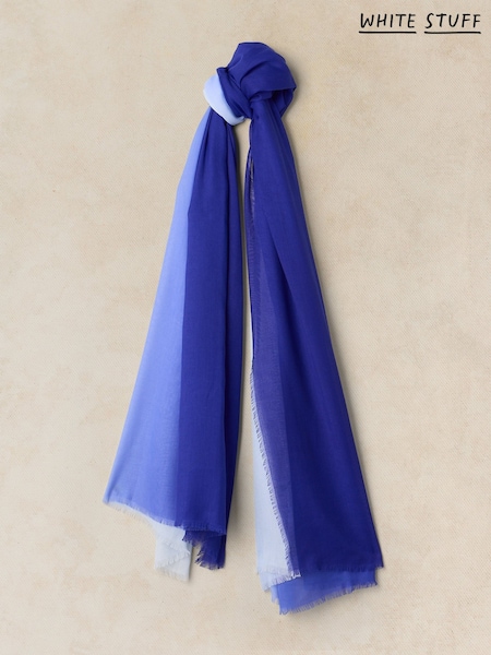 Blue - White Stuff Penny Plain Oversized Scarf