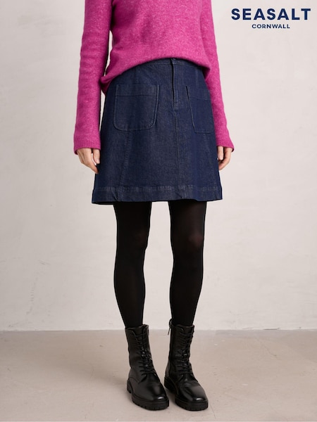 Seasalt Cornwall 100% Cotton Rolling Sands Denim Skirt (572699) | 39 €