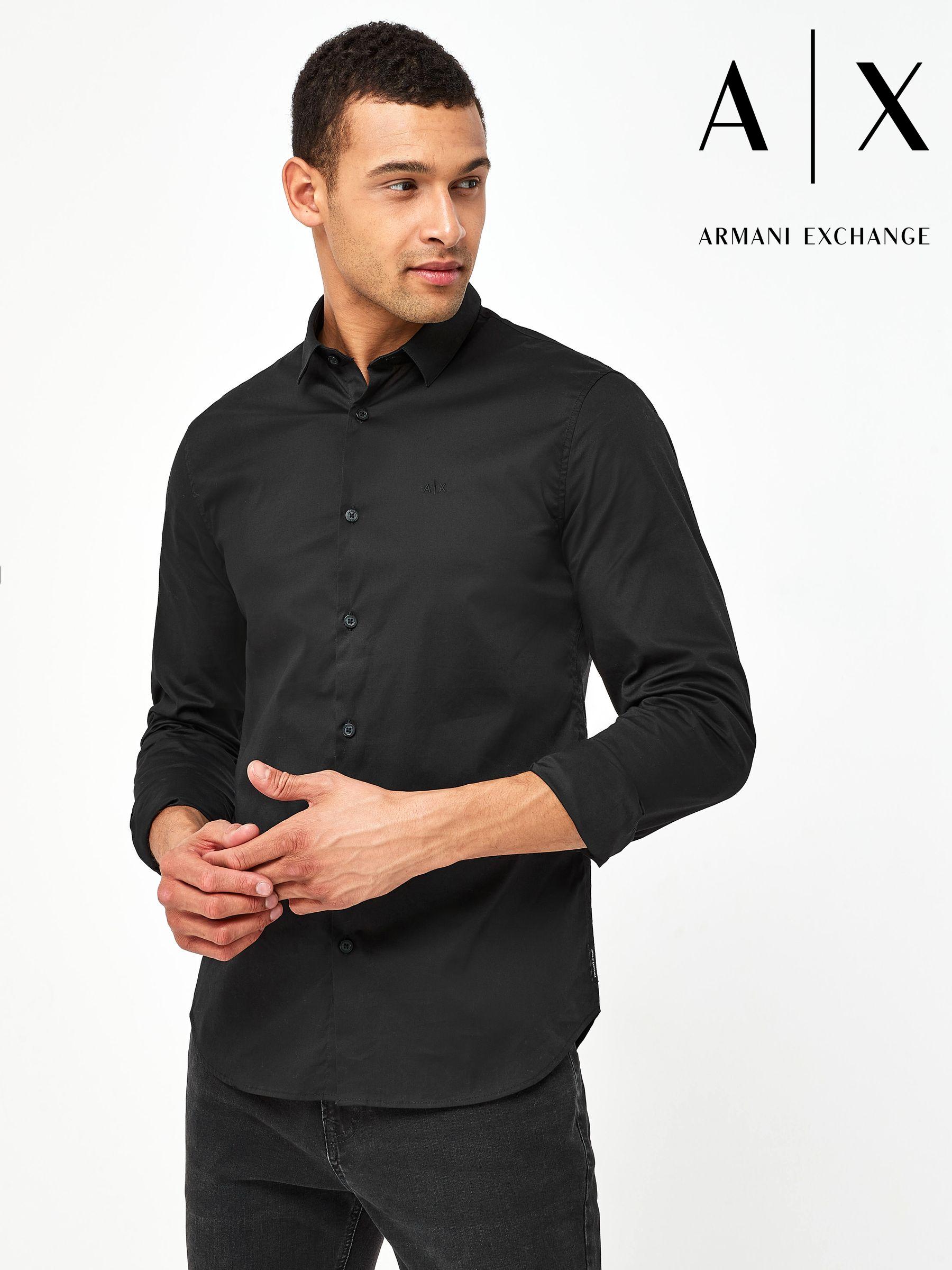 armani exchange dress shirts for men