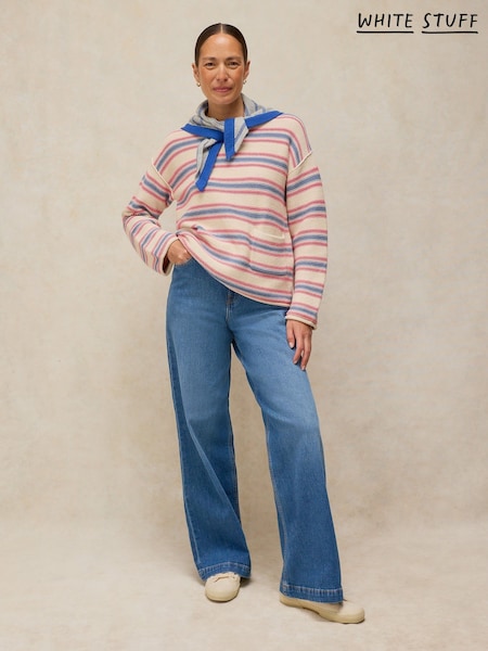 White - White Stuff Gigi Stripe Jumper