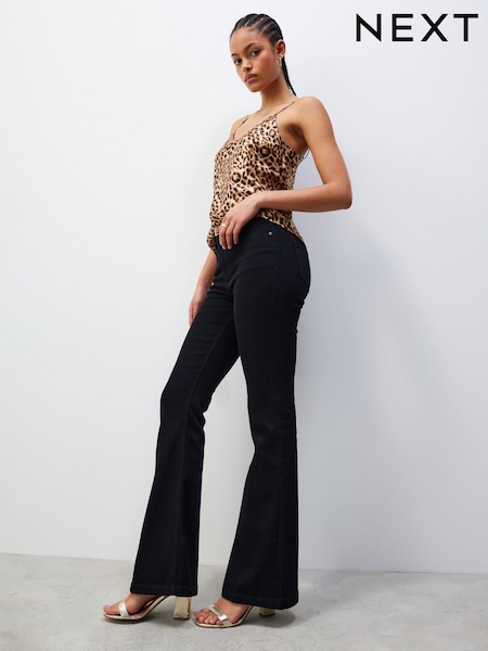 Schwarz - Superweiche Jeans mit ausgestelltem Bein (572893) | 45 €