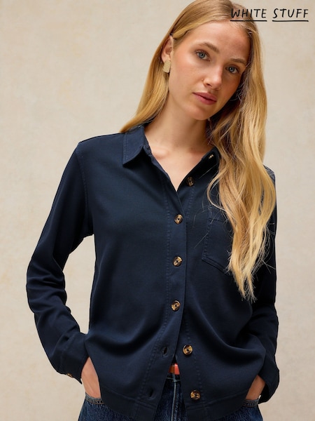 Azul - Camisa Imogen de White Stuff