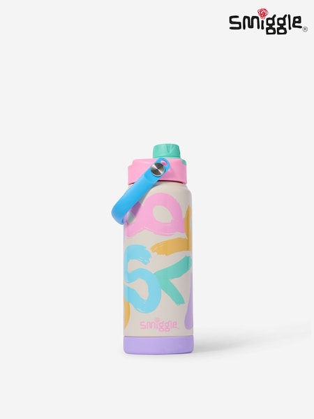 Rose - Smiggle Squiggle Insulated Stainless Steel Drink Bottle 720ml