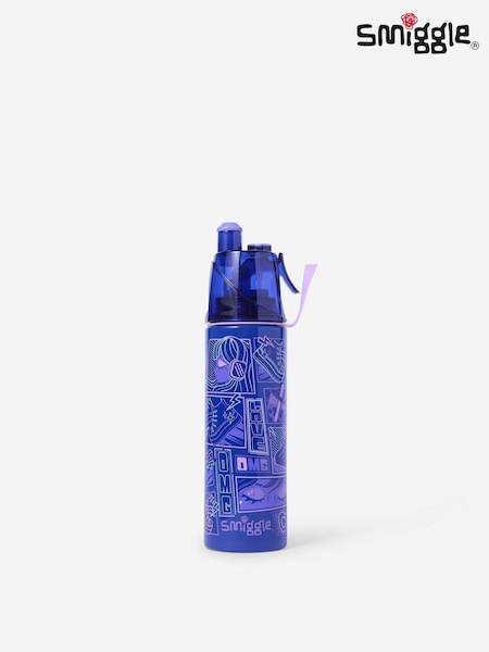 Lilla - Smiggle Discover Insulated Stainless Steel Spritz Drink Bottle 500ml