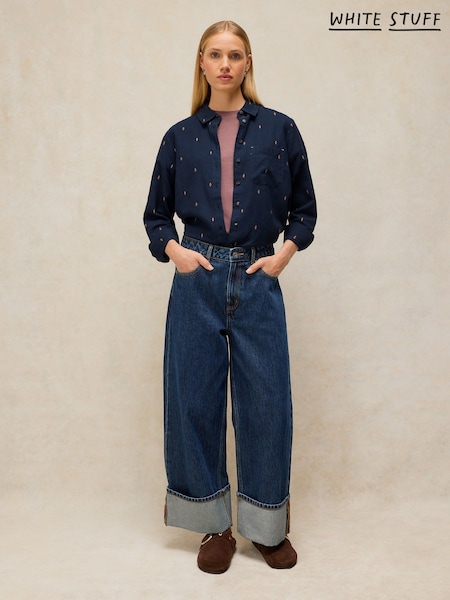 Blue - White Stuff Libby Organic Cotton Shirt