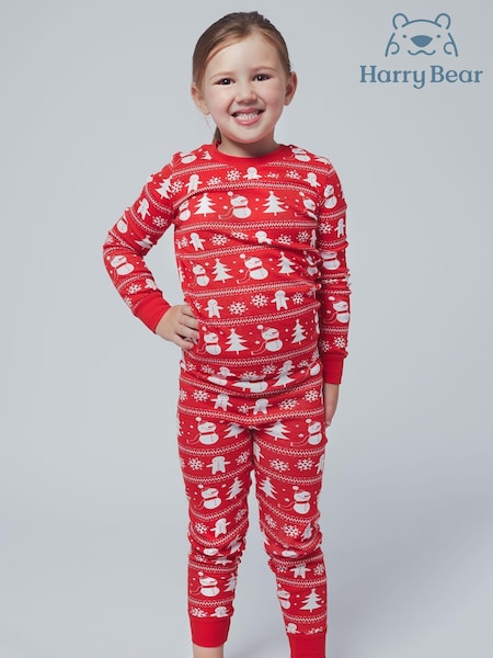 Harry Bear Snuggle Fit 100% Cotton Christmas Pyjamas (573390) | €12