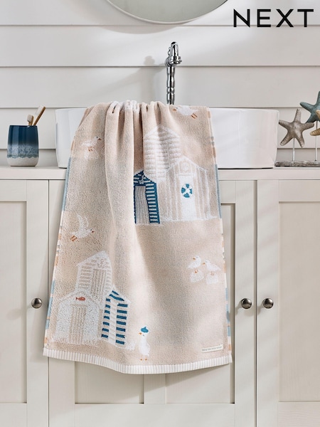 Natural Beach Huts Towel 100% Cotton (573476) | $15 - $33