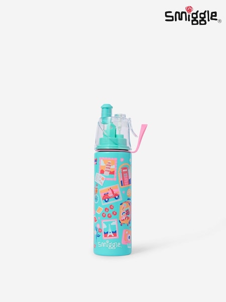 Krem - Smiggle Discover Insulated Stainless Steel Spritz Drink Bottle 500ml