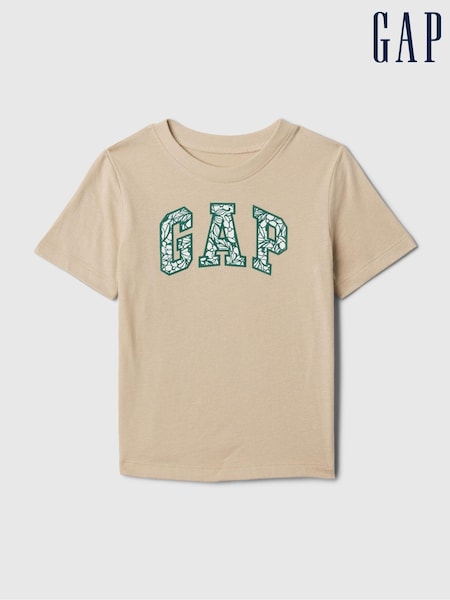 Gap Neutral Floral Logo Crew Neck Short Sleeve T-Shirt (Newborn-5yrs) (573773) | €5.50