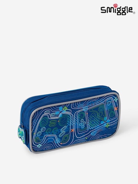 Blue - Smiggle Discover Character Pocket Pencil Case