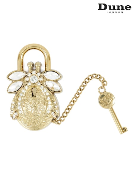 メタリック - Dune London Secured Keyring
