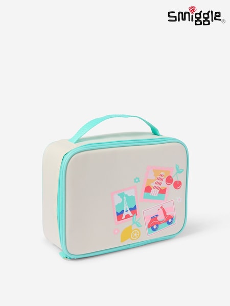 Крем - Smiggle Discover Oblong Lunchbox
