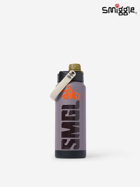 Noir - Smiggle Squiggle Insulated Stainless Steel Drink Bottle 720ml