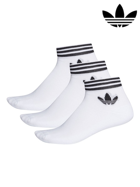 adidas Snow White Trefoil Ankle Socks 3 Pack (575118) | €15.50