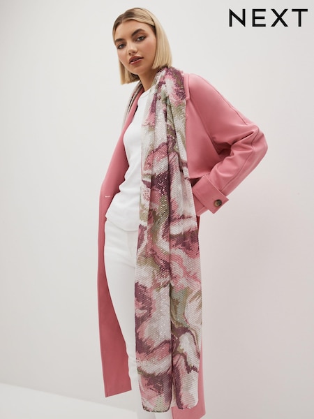 Pink Marble Lightweight Scarf (575481) | R$ 120