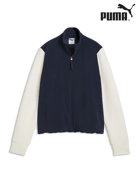 Blue - Regular Puma Cloudspun Fleece Hybrid Golf Jacket